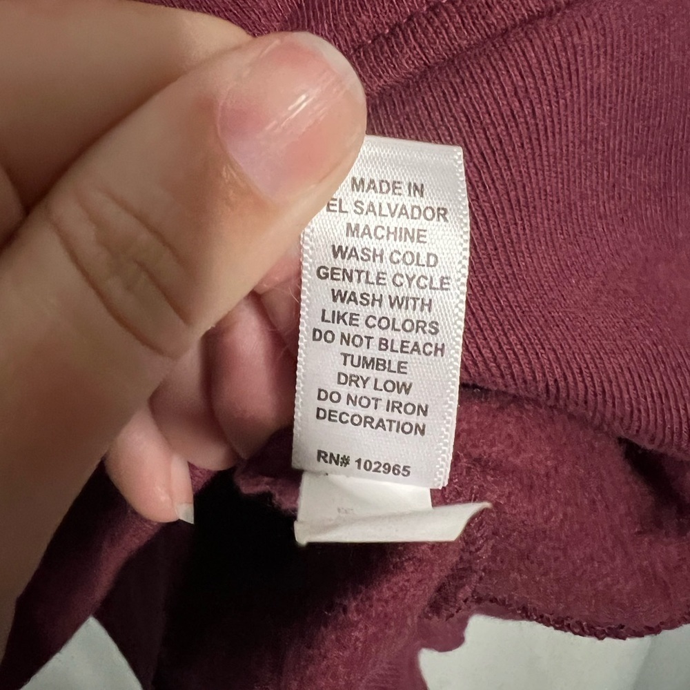 League Maroon Outerbanks Patch 3/4 Zip Up Sweater Large - Picture 10 of 11